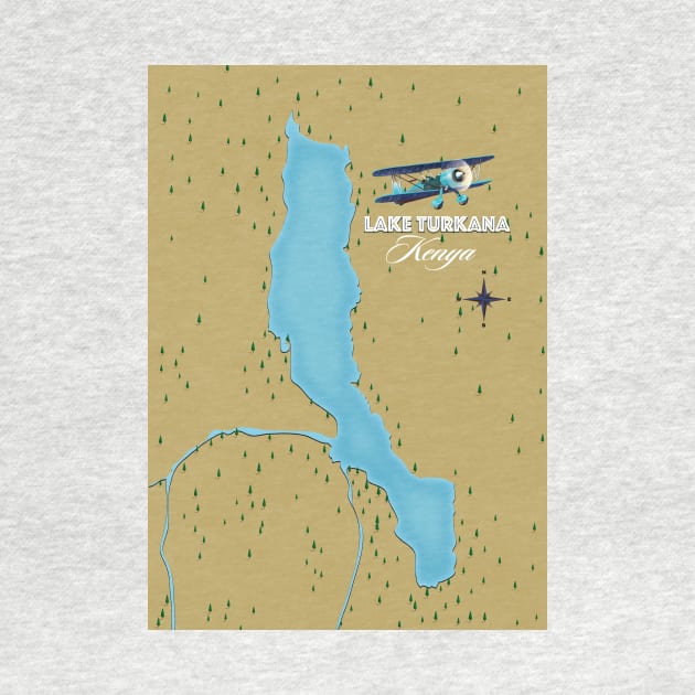 Lake Turkana Kenya Map by nickemporium1